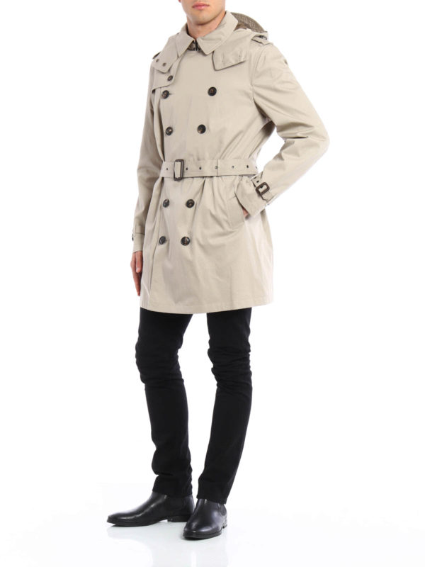 Burberry delsworth cheap hooded trench coat