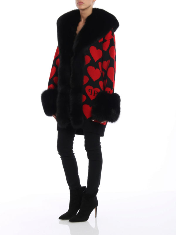 Kurzer Mantel - Rot shop online: PHILIPP PLEIN