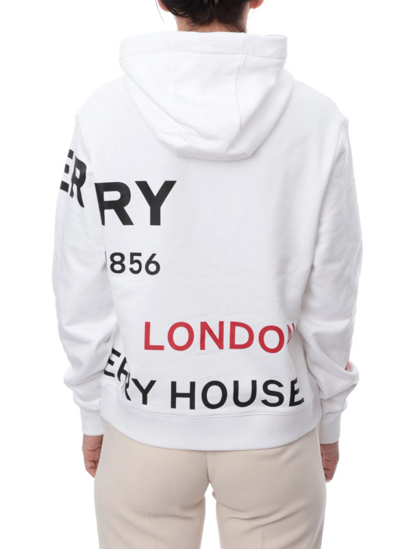 Horseferry print Poulter hoodie shop online: BURBERRY