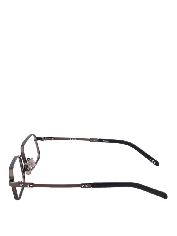 HUBLOT: Glasses online - Bronze titanium rectangular eyeglasses