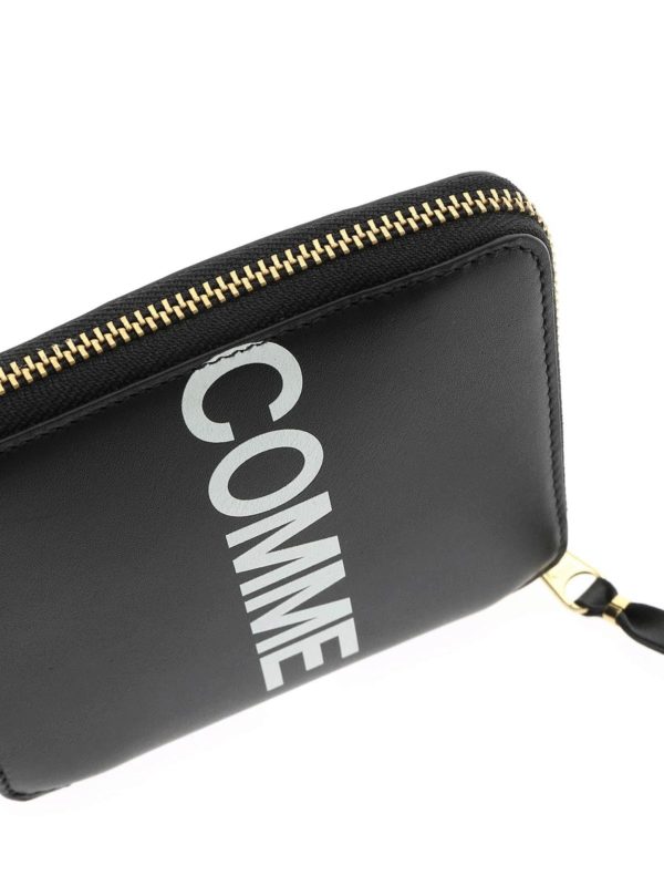Huge Logo wallet in black shop online: COMME DES GARÇONS WALLET