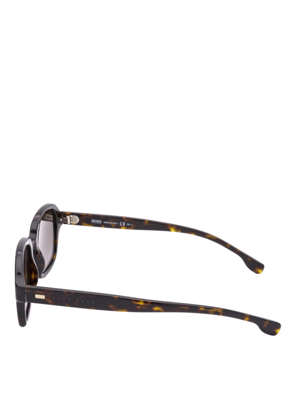 Hugo Boss: sunglasses online - Tortoise squared sunglasses
