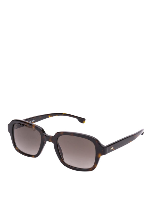 Hugo Boss: sunglasses - Tortoise squared sunglasses