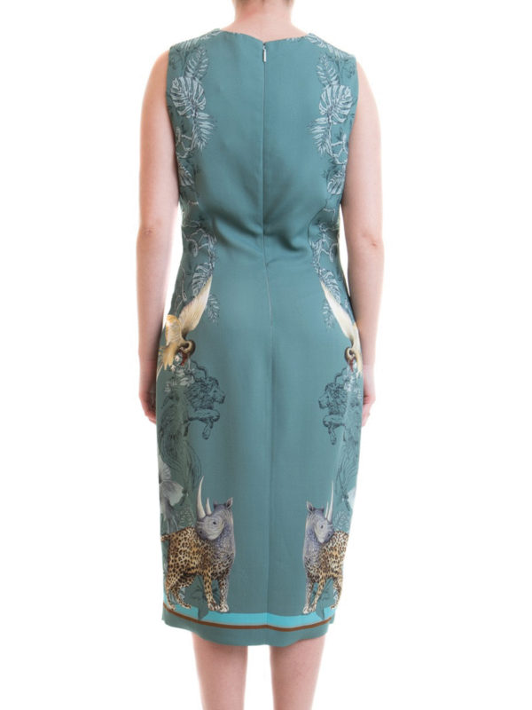 Knielanges Kleid - Hellblau shop online: ROBERTO CAVALLI