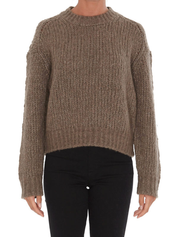 iKRIX 360 CASHMERE: Strickpullover mit Rundhalsausschnitt - Rundhalspullover - Braun