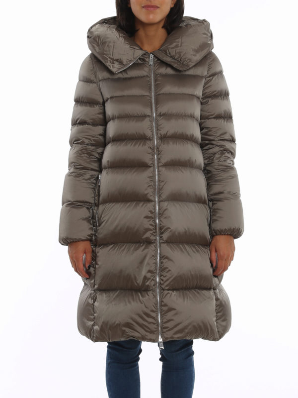 iKRIX ADD: Lange Daunenmäntel - Daunenmantel - Taupe