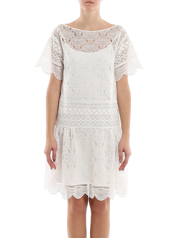 iKRIX ALBERTA FERRETTI: cocktail dresses - Shell-shaped macramé dress