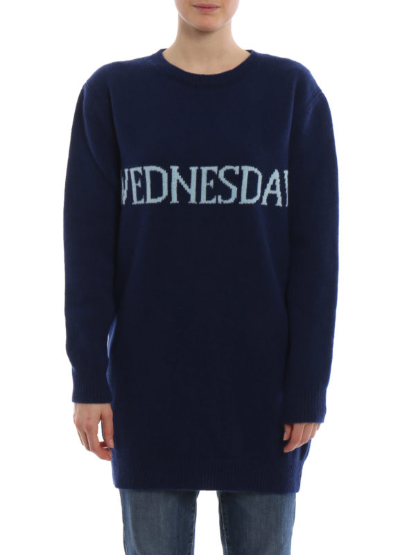 iKRIX ALBERTA FERRETTI: maglia collo rotondo - Girocollo lunga blu Wednesday