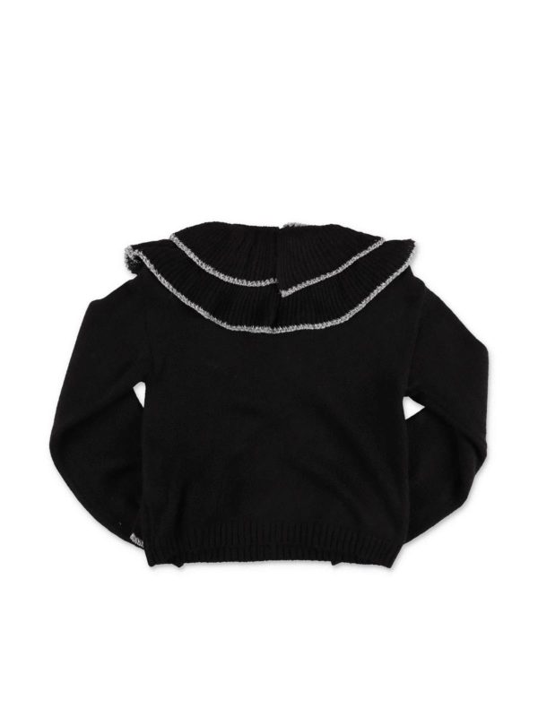 iKRIX ALBERTA FERRETTI: maglieria - Pullover nero con rouches