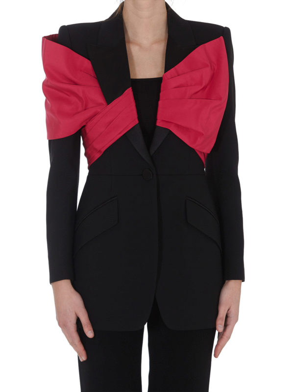 iKRIX ALEXANDER MCQUEEN: blazers - Exploded bow drape blazer