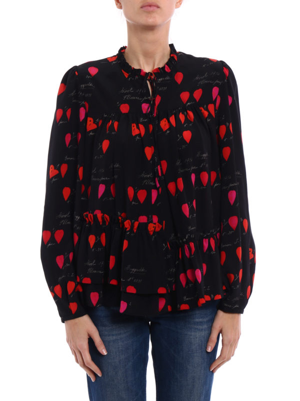 iKRIX ALEXANDER MCQUEEN: Blusen - Bluse - Gemustert