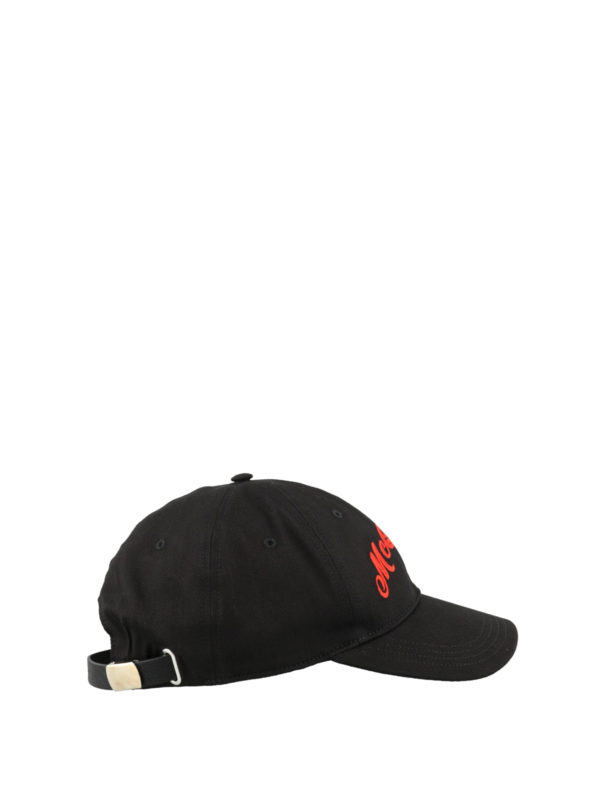 iKRIX ALEXANDER MCQUEEN: hats & caps - Logoed black baseball hat