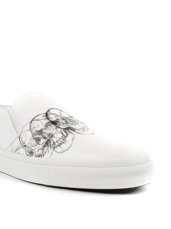 iKRIX ALEXANDER MCQUEEN: Loafers & Slippers - Skull print slip-ons