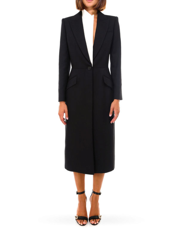 iKRIX ALEXANDER MCQUEEN: cappotti lunghi - Cappotto in lana e seta