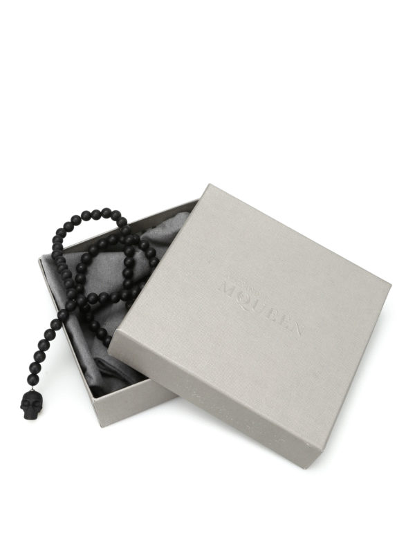 iKRIX ALEXANDER MCQUEEN: Necklaces & Chokers - Rosary-inspired onyx necklace