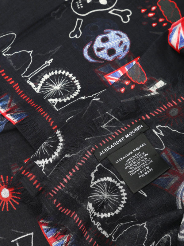 iKRIX ALEXANDER MCQUEEN: Schals - Schal Fur Herren - Schwarz