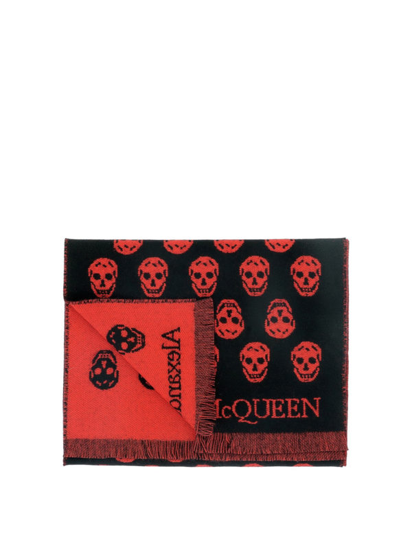 iKRIX ALEXANDER MCQUEEN: scarves - Skull double sided scarf