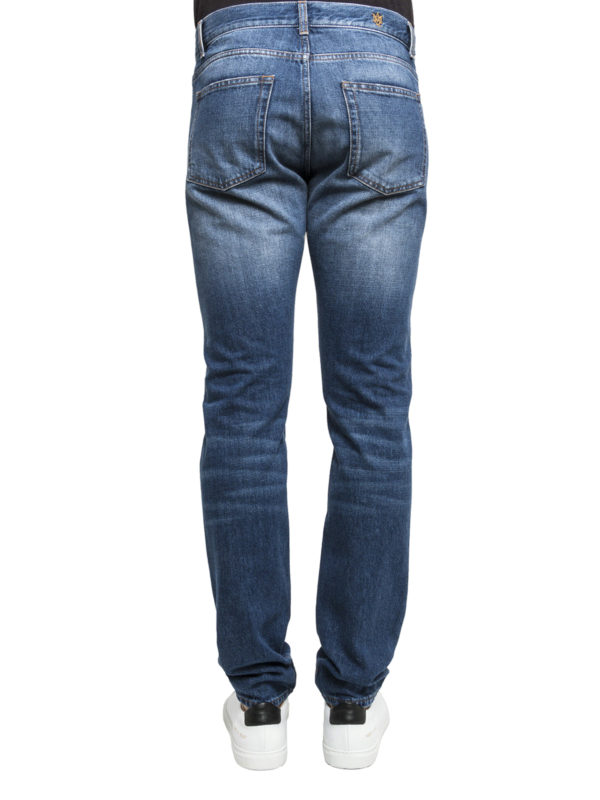 iKRIX ALEXANDER MCQUEEN: straight leg jeans - Five pockets ripped jeans