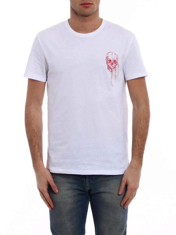 【希少】ALEXANDER MCQUEEN ミレニアム刺繍Tシャツ McQueen Tシャツ | ブラック | Alexander McQueen JP