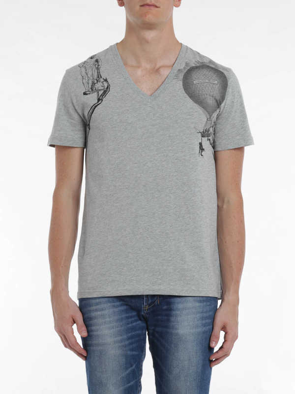 iKRIX ALEXANDER MCQUEEN: t-shirts - Harness print t-shirt