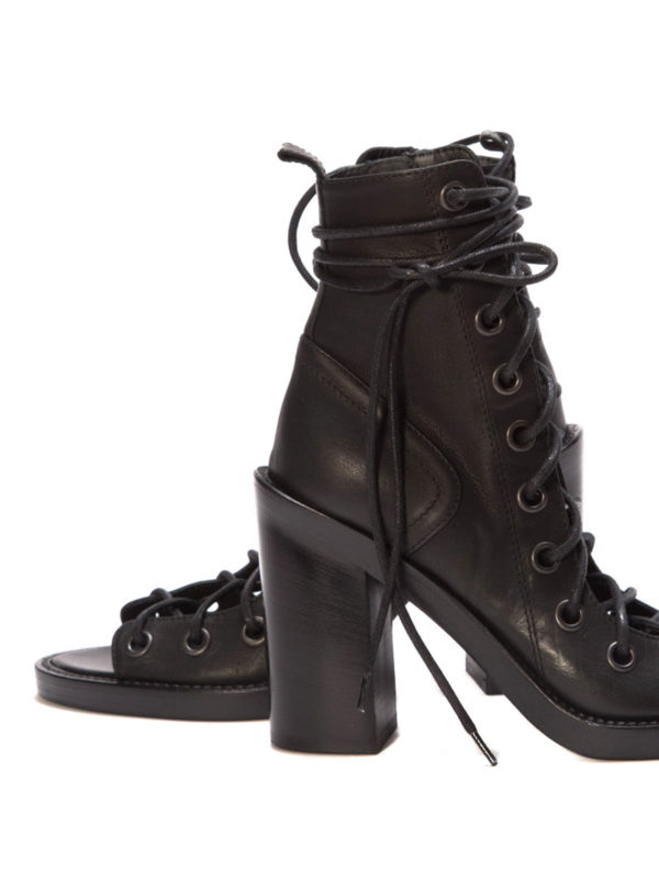 iKRIX ANN DEMEULEMEESTER: sandals - Lace-up boot sandals