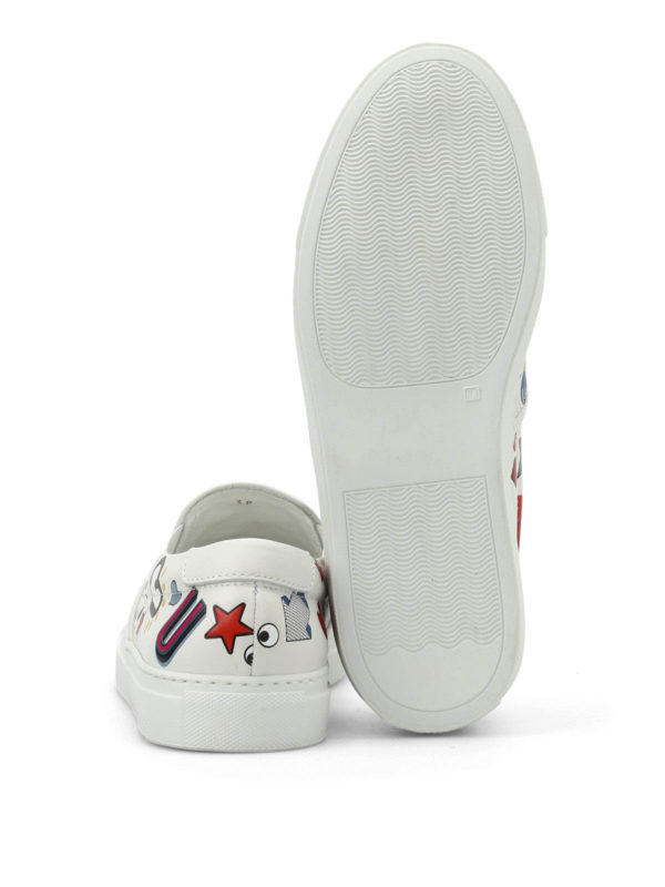 ロファー＆スリッパ Anya Hindmarch - Skater printed slip-ons - SKATERWINKCHALKNAPPA