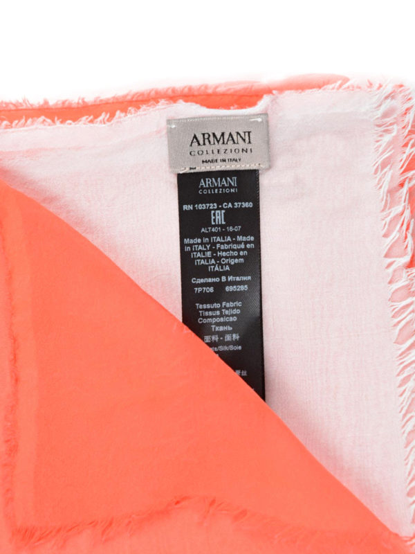 iKRIX ARMANI COLLEZIONI: scarves - Two-tone silk scarf