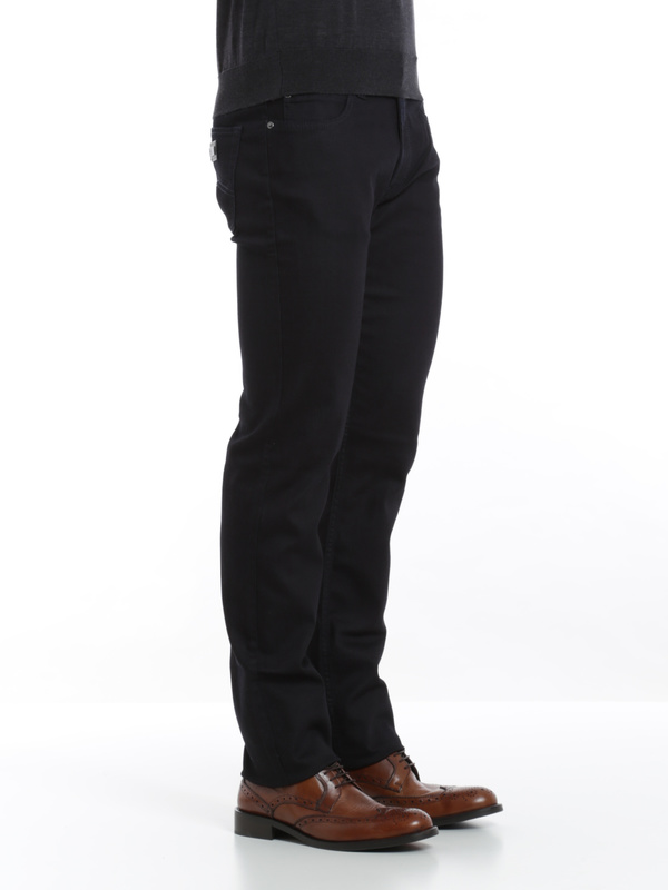 Armani Collezioni ストレートジーンズ メンズ - 黒|BIJ15GS15