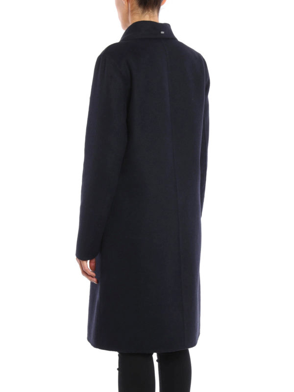 iKRIX Armani Jeans: knee length coats - Wool blend double-breasted coat