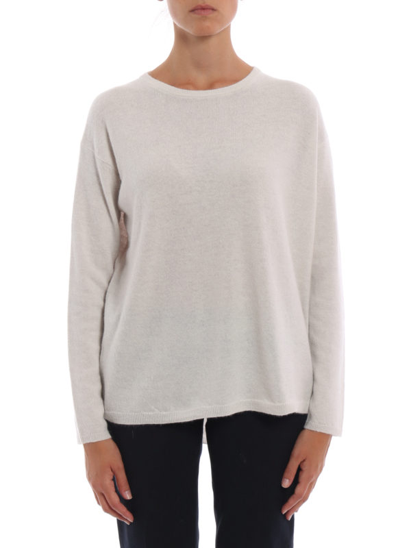 iKRIX ASPESI: Suéteres con cuello pico - Suéter Cuello Redondo - Blanco