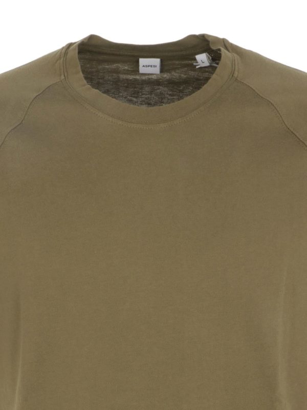 iKRIX ASPESI: t-shirts - Logo label t-shirt in green