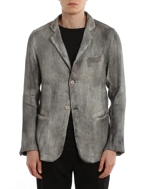 iKRIX AVANT-TOI: giacche blazer - Blazer in misto lino dipinto a mano