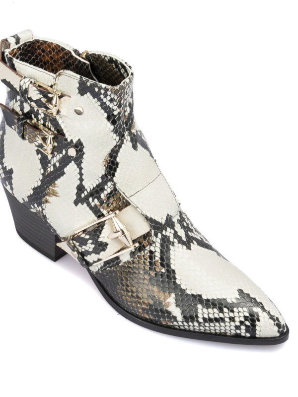 iKRIX BALDININI: ブーティー - アンクルブーツ - アニマル柄