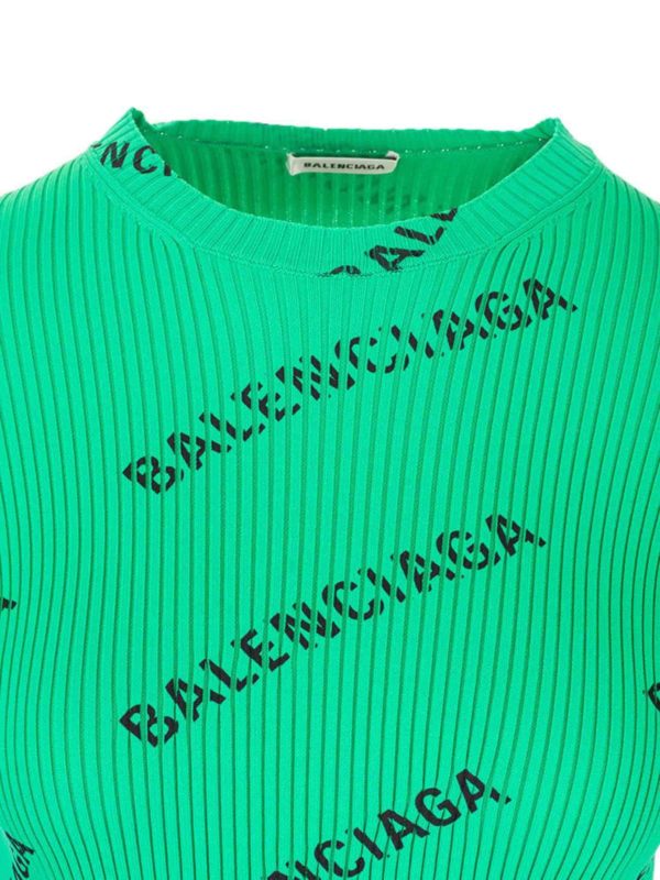 iKRIX BALENCIAGA: Strickpullover mit Rundhalsausschnitt - Rundhalspullover - Grün