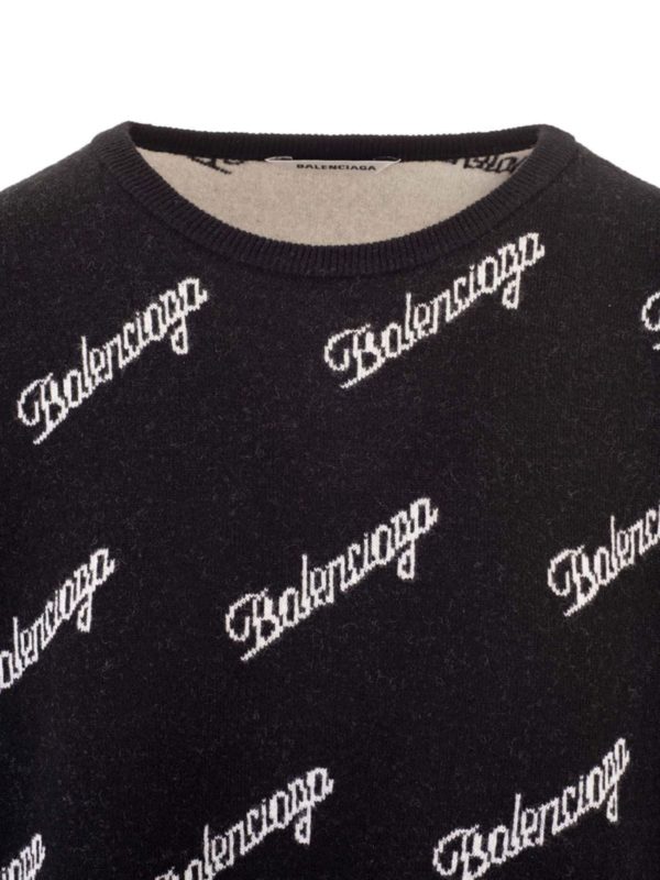 iKRIX BALENCIAGA: Suéteres con cuello pico - Suéter - Negro