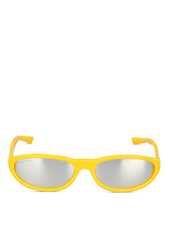 iKRIX BALENCIAGA: sunglasses - Yellow oval sunglasses