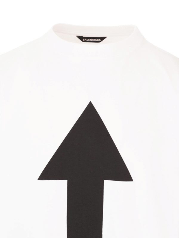 Balenciaga Arrow Wifi XL T-shirt in white - White
