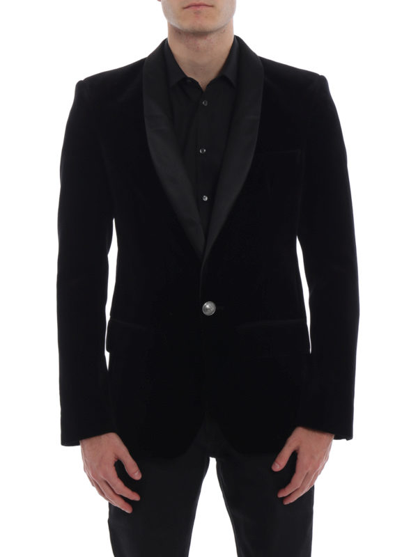 iKRIX Balmain: blazers - Elegant and refined velvet smoking jacket