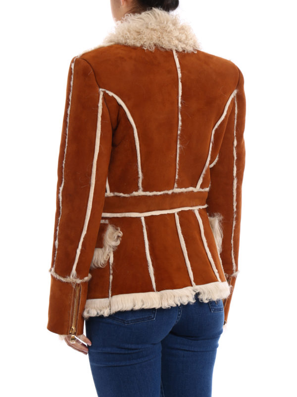 iKRIX Balmain: Abrigos de borreguito y piel  - Abrigo De Piel - Marrón