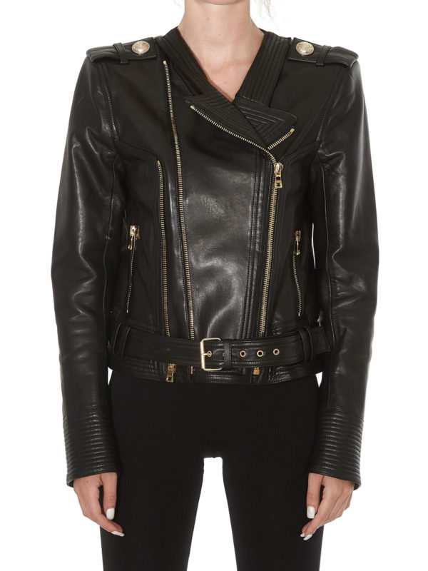 Balmain レザージャケット - 黒|SF18347L0690PA | THEBS Balmain レザージャケット - 黒|SF18347L0690PA | THEBS