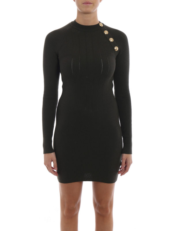 iKRIX Balmain: Robes courtes - Robe Courte - Vert Foncé