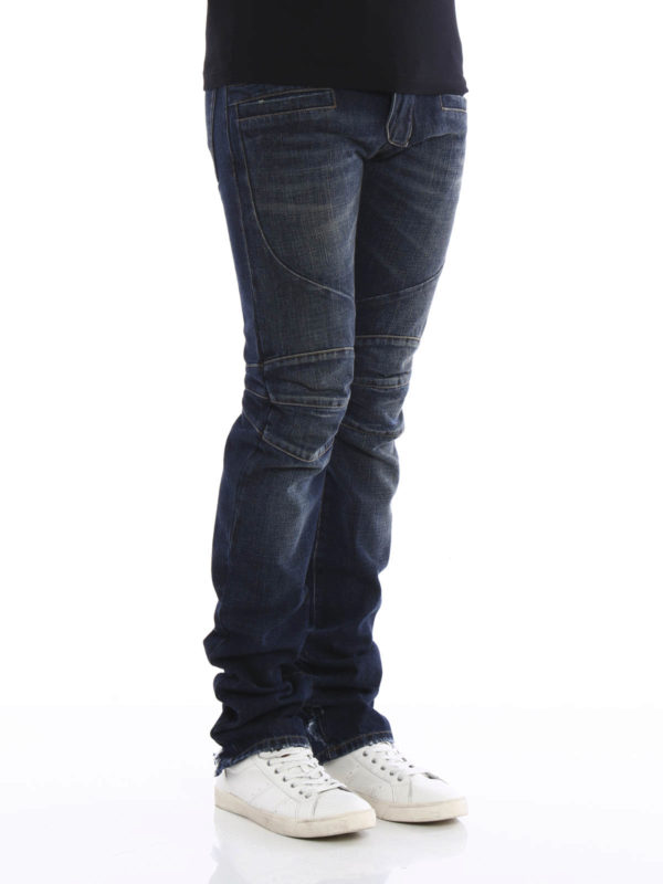 iKRIX Balmain: Skinny Jeans - Ripped biker jeans