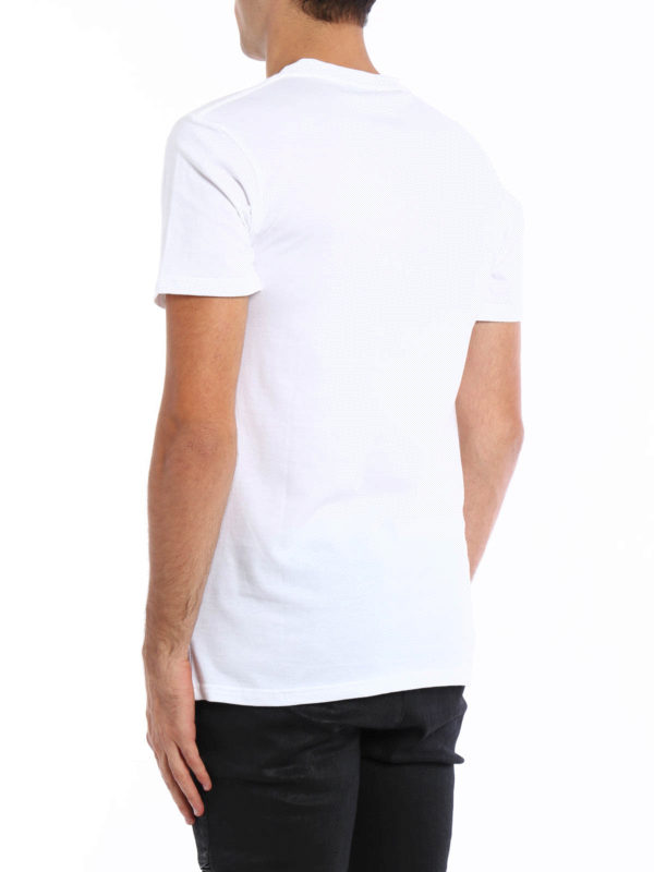 iKRIX Balmain: Tシャツ - Logo printed cotton Tee