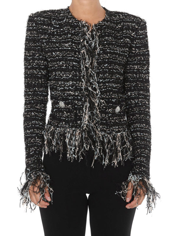 iKRIX Balmain: Tailored & Dinner - Fringed tweed jacket