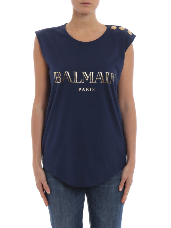 iKRIX Balmain: Tops y camisetas sin mangas - Top - Azul Oscuro