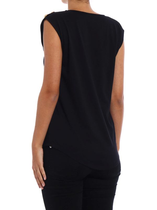 iKRIX Balmain: Tops y camisetas sin mangas - Top - Negro