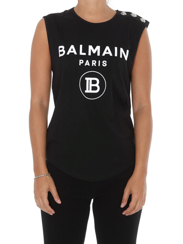 iKRIX Balmain: Tops y camisetas sin mangas - Top - Negro