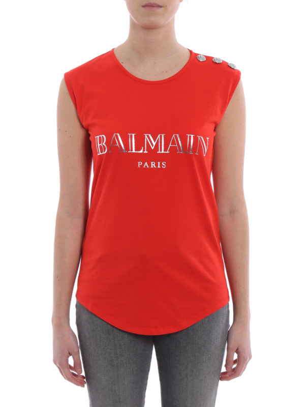 iKRIX Balmain: Tops y camisetas sin mangas - Top - Rojo
