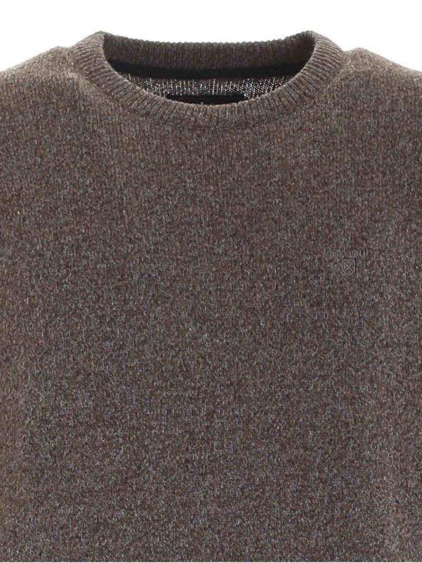 iKRIX BARBOUR: maglia collo rotondo - Pullover Tisbury speckle marrone