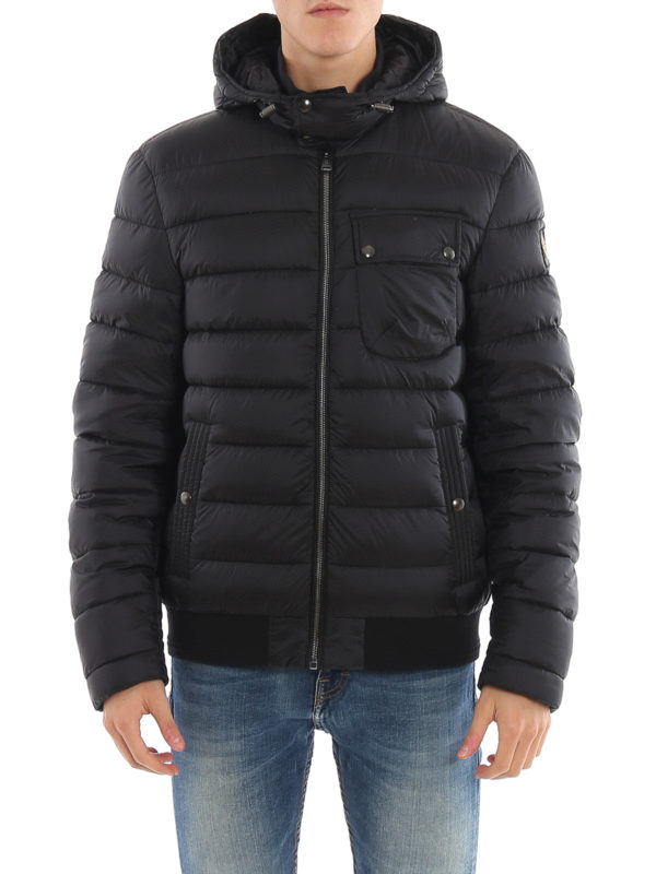 Belstaff Streamline black hooded puffer jacket 71020771C50N036690000